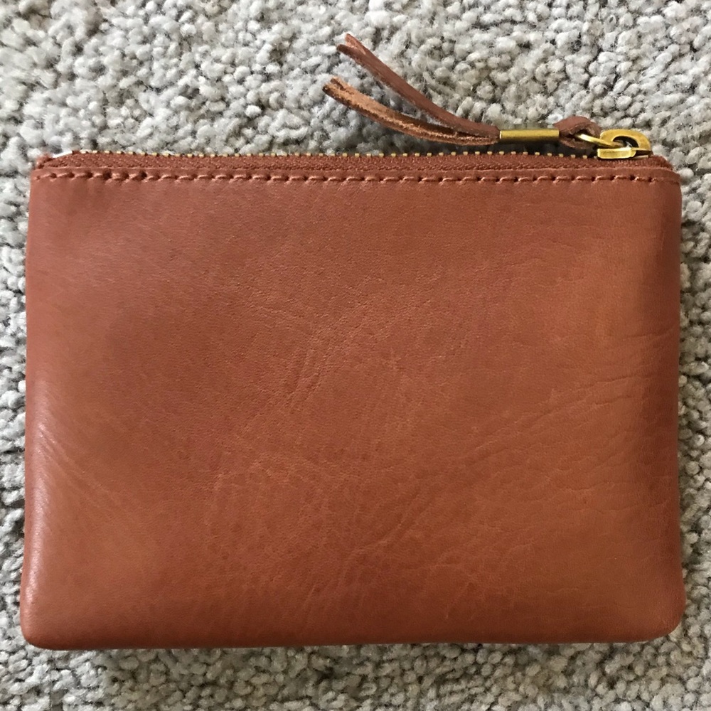 Madewell The Leather Pouch Wallet English Saddle